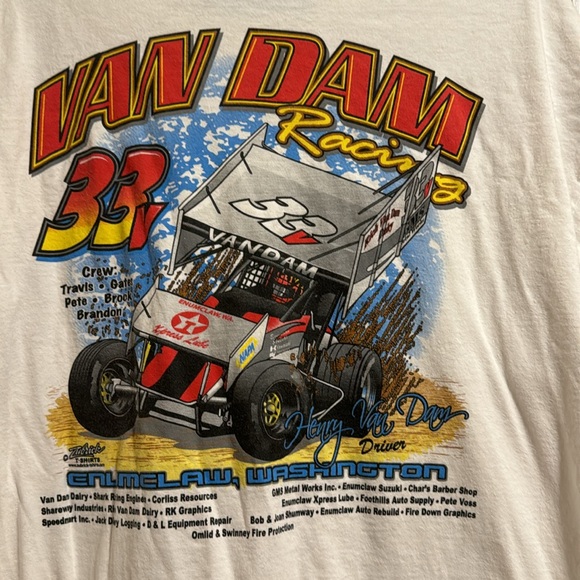 $5 bundled - Racing T-shirt 100% Ultra cotton Preshrunk - Picture 4 of 5